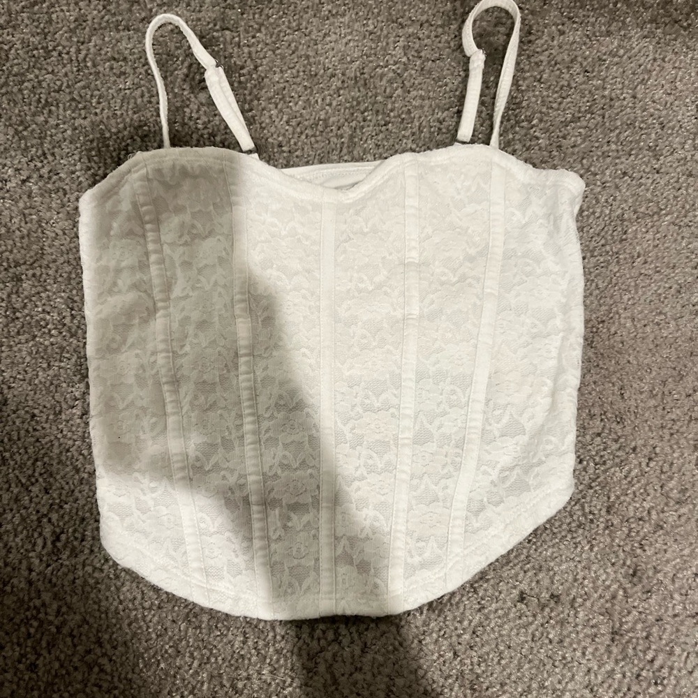 Hollister Size Small White Corset